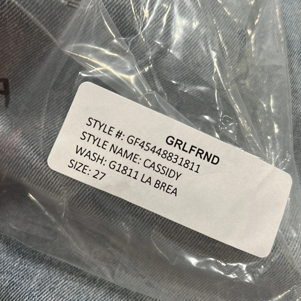 New GRLFRND Cassidy Midrise Straight Jeans In la brea Size 27 - Picture 9 of 9